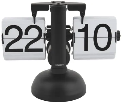 Obrázek produktu pro Stolové preklápacie hodiny KA5955BK Karlsson 16,5cm