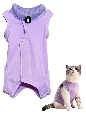 Produktbild von Sterilisationskleidung für weibliche Katzen – lila, Größe M