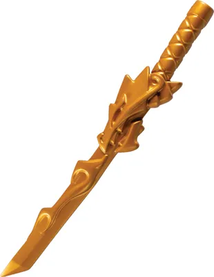 Zdjęcie produktu dla Oficjalny miecz Lego Ninjago do kostiumu, kolor złoty, 54 cm
