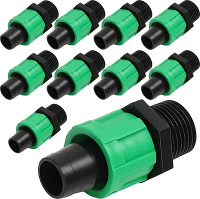 Produktbild von 10 Tropfschlauch-Kupplung 1/2" 17mm Außengewinde Bewässerungssysteme Bewässerung