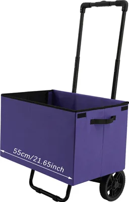 Produktbild von Einkaufswagen, faltbar, große Kapazität, LILA