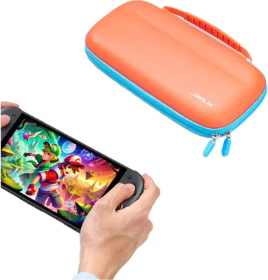 Immagine prodotto di Custodia arancione JSAUX ultrasottile e leggera per la console Nintendo Switch 2