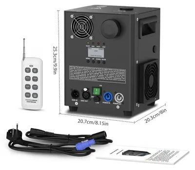 Obrázek produktu pro Stroboskop – efekt pro divadelní představení a DJing – 800 W – DMX512 – dálkové ovládání – LCD displej – zástrčka pro EU