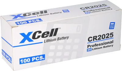 Zdjęcie produktu dla 100x litowe ogniwo guzikowe CR2025 3V/170mAh (20x opakowanie po 5 sztuk)