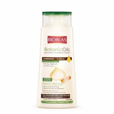 Immagine prodotto di Shampoo all'aglio 500 ml Bioblas, inodore, anti-caduta dei capelli Donna e Uomo