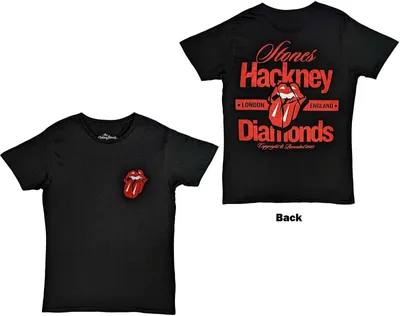 Produktbild von The Rolling Stones | Offizielles Band T-Shirt | Hackney Diamonds Neon Zunge, X-Large, Schwarz