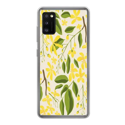 Produktbild von MuchoWow® Handyhülle Schutzhülle Hülle für Samsung Galaxy A41 Blume - Gelb - Muster Silikon Softcase Handy Hülle - Mobiltelefon