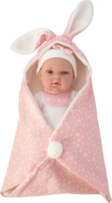 Produktbild von Famosa Baby Mit Deckenpuppe 33 Cm Rosa Rosa One Size