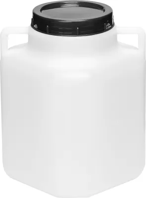 Produktbild von Garronda 5L Plastikfass BPA-freies quadratisches Fass und Behälter mit Deckel GD-0088, Weiß