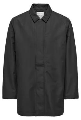 Image de Manteau pour homme Only & Sons, modèle Onshall OTW, couleur noire, taille L