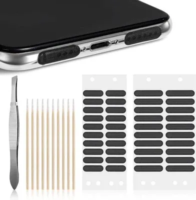 Produktbild von Staubabreibeset für Handy - staubdichte Netstecker - Reinigungsstäbchen - Pinzet für Handy - Lautsprecher - 51 Stück - Smartphone-Zubehör