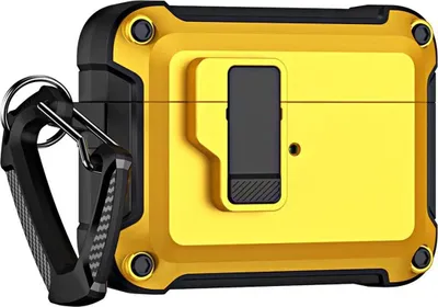 Immagine prodotto di Custodia blindata Pro per Airpods 4 con moschettone - Giallo
