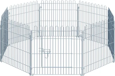 Zdjęcie produktu dla PawHut wybieg dla szczeniąt Ogrodzenie dla szczeniąt Kojec dla zwierząt 8-częściowy szer. 63 x wys. 60 cm