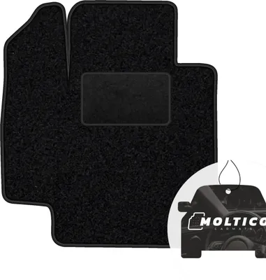 Produktbild von moto-MOLTICO Fahrer Fußmatte Auto Velours Fahrerseite Autoteppiche Schwarz Fahrermatte 1-teilig passend für Suzuki Ignis ab 2016