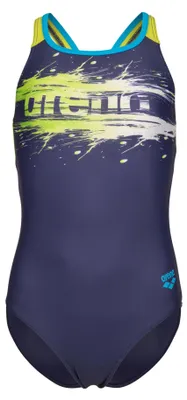 Productafbeelding van ARENA AF011751760 Paint Swim Pro Back meisjes badpak, blauw, groen, geel, maat 8-9 jaar