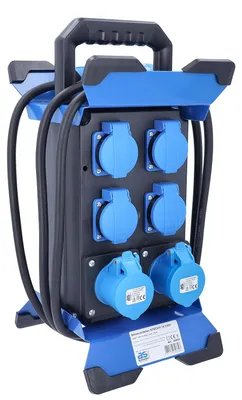 Image de Distributeur d'alimentation CEE portable avec 2 prises CEE et 4 prises Schuko
