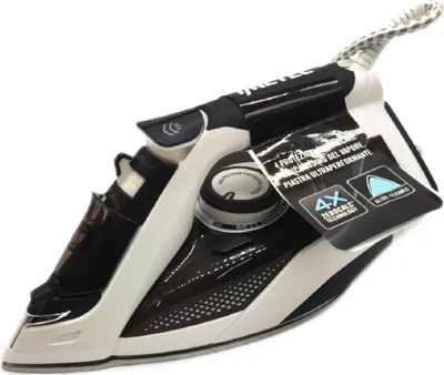 Produktbild von Imetec Zerocalc Z3 3700, Dampfbügeleisen, CeramicGlide-Sohle, 1,9 m, 160 g/min, Schwarz, Weiß, 0,3 l