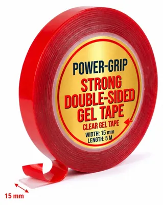 Produktbild von Transparentes Gel Montageband Doppelseitig 15 mm x 5 m Extra Stark