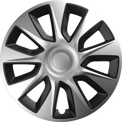 Obrázok produktu pre VERSACO | Puklice Stratos 15" Strieborná a Čierna 4ks