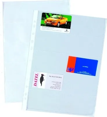 Zdjęcie produktu dla etui na wizytówki proOFFICE, DIN A4, folia PP, przezroczyste