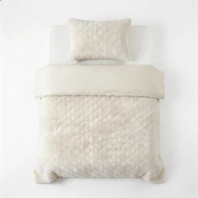 Imagen del producto de Manta sintética Sleeptime Syon, color crema, 140 x 200/220 cm