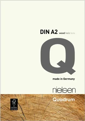Produktbild von nielsen Holz Bilderrahmen Quadrum, 42x59,4 cm (A2), Deckend Weiß