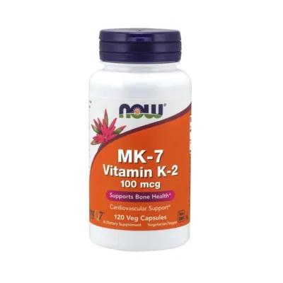 Produktbild von NOW Foods Nahrungsergänzungsmittel K2 MK7 100 Mcg, BI4210