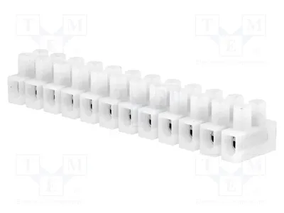 Immagine prodotto di 1 x Morsetto di fissaggio, 450V, 0,5÷2,5mm², 24A, con vite. Codice: 12 DG8HSWP-1.2-12P-17-100A