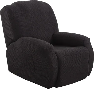 Obrázek produktu pro Potah na křeslo, elastický potah na křeslo, potah na TV křeslo, polohovací křeslo, houpací křeslo, měkký protiskluzový potah na polohovací křeslo (černý)