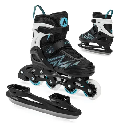 Produktbild von Kinder-Rollschuhe ATTABO 2 in 1 Kylo Blau Größe S (30-33)