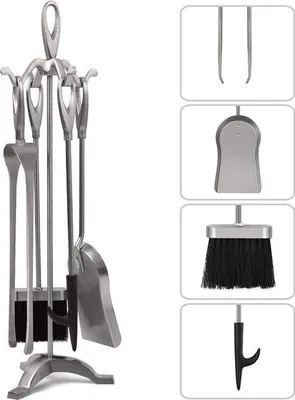 Produktbild von Famanu Haardwerkzeugset 5-teilig - Silber