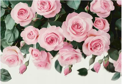 Produktbild von Fototapete Blumen Rosen Schlafzimmer - 350x250 cm - inklusive kleister - Vlies Tapete - Vliestapete Wohnzimmer Schlafzimmer Küche Modern Wandtapete