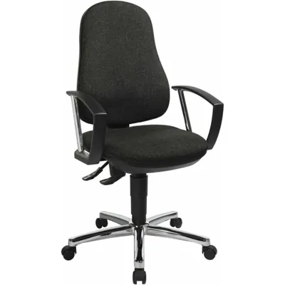 Produktbild von Topstar Bürostuhl Support® P Deluxe, 8179AG22 anthrazit, chrom Stoff