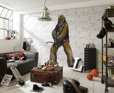 Produktbild von Komar Vlies Fototapete selbstklebend und konturgeschnitten "Star Wars XXL Chewbacca" - Größe: 127 x 200 cm (Breite x Höhe) - 1 Stück