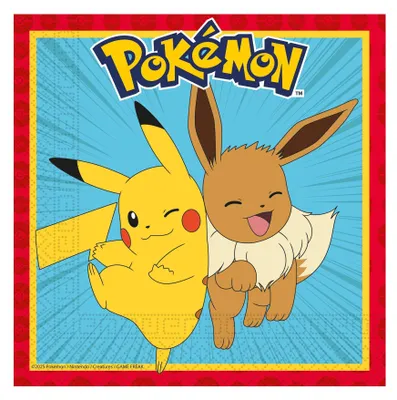 Zdjęcie produktu dla 20 serwetek Pokemon Pikachu