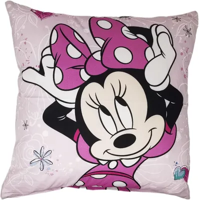 Produktbild von Kinderkissenbezug, dekorativer Kissenbezug 40 x 40 cm, ohne Füllung, ohne Kissen, aus Baumwolle (Minnie)