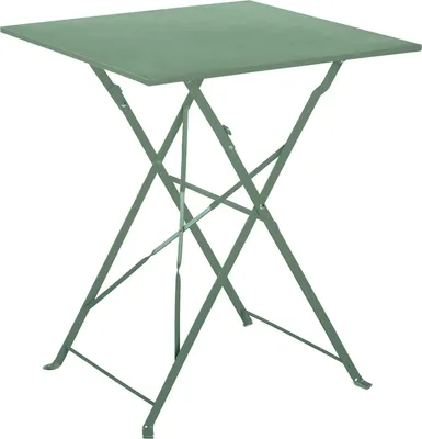 Produktbild von Quadratischer klappbarer Gartentisch aus Stahl