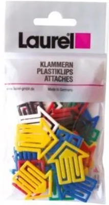 Produktbild von Büroklammern Pfeilklip 30mm VE=25 Stück Grundfarben/Leuchtfarben sortiert
