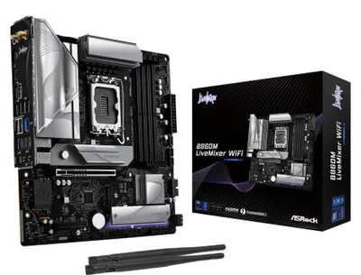 Image de ASROCK Asrock B860M LiveMixer WiFi Intel B860 LGA 1851 (Socket V1) micro ATX