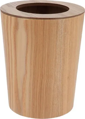 Produktbild von Mülleimer aus holz in eichenoptik 9l - naturholz - Tendance