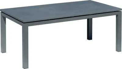 Produktbild von Inko Steintisch Sina Aluminium grau/Spraystone grau-mokka Größe wählbar