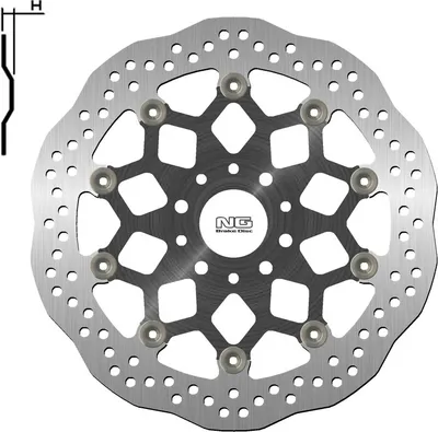 Obrázek produktu pro NG BRAKES Bremsscheibe Wave schwimmend