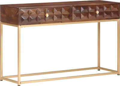 Obrázok produktu pre Konzolový stolík 122x36x75 cm masívne mangové drevo