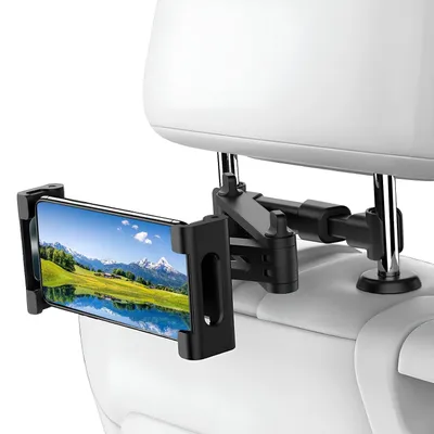 Immagine prodotto di TRANKIELO® - Supporto universale per tablet da auto – Rotazione a 360° – Adatto a tablet da 4,7 a 13 pollici – Maggiore stabilità