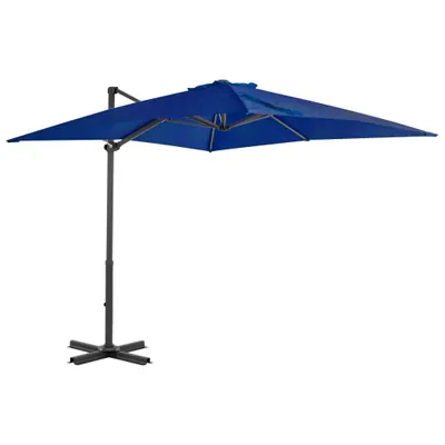 Produktbild von Ampelschirm mit Aluminium-Mast Azurblau 250x250 cm