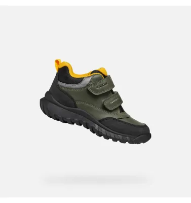 Produktbild von Geox Khakifarbene Jungen-Ankle-Boots von Simbyos ABX 31
