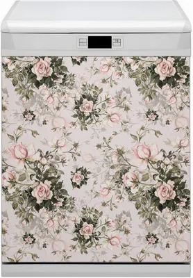 Produktbild von Magnete  Dekorative Magnet Folie für Geschirrspüler 60x70 cm Küche  - Farbenfrohe Blumen