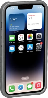 Produktbild von Topeak RideCase iPhone 14-Telefonhülle, Schwarz/Grau