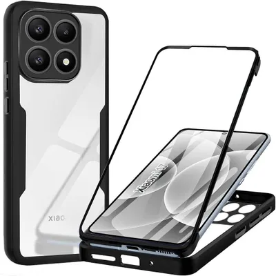 Image de Coque 360 pour Xiaomi 17, Protection Avant TPU Souple et Arrière PC Rigide - Noir
