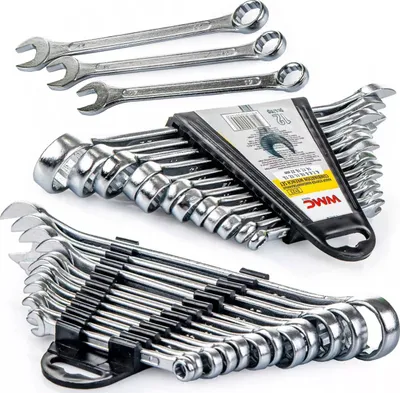 Produktbild von WMC TOOLS set of 12 Kombischlüssel, ideal für Schlosser- und Montagearbeiten of